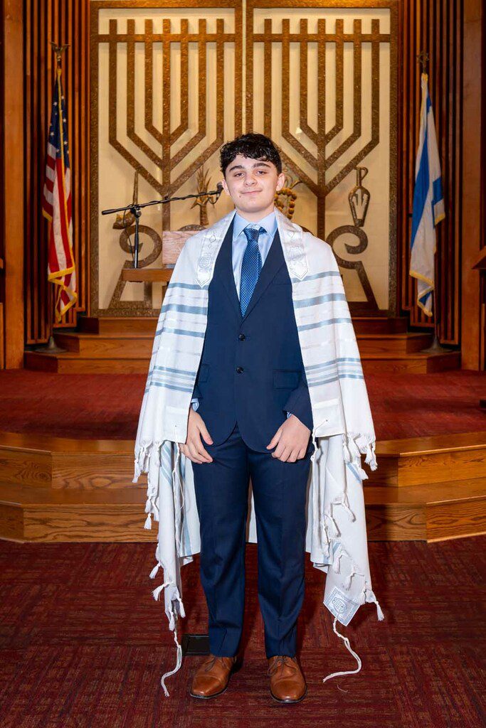 After Bar Mitzvah photoshoot in the synagogue.