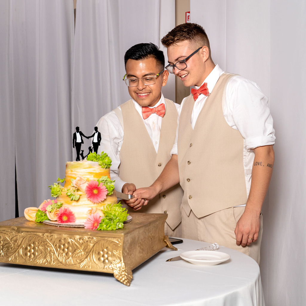 Wedding photography of the lovely same-sex couple
